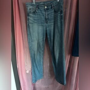 American Eagle Outfitters Women's wide Leg Blue Jeans